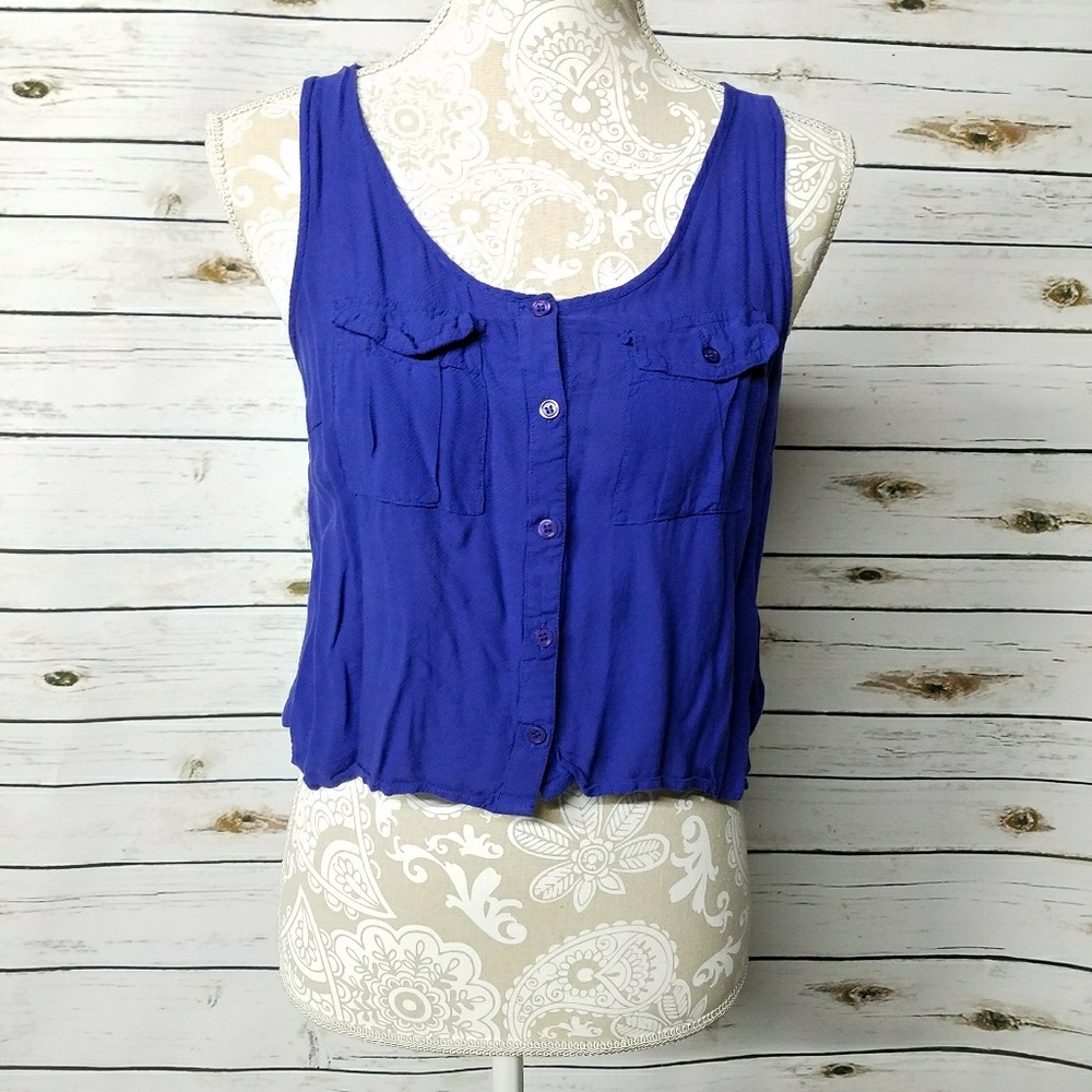 Royal Blue Crop Top Small